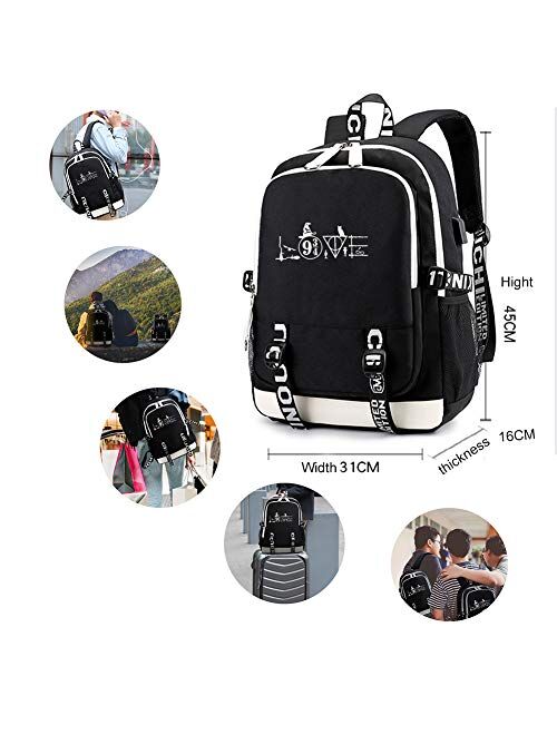 Love Quote Backpack Travel Bag-Business Laptop Backpack with USB Charging Port,Elegant Casual Daypacks Outdoor Sports Shoulders Bag for Men Women,Water Resistant Resistan