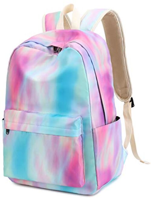 Girls Womens College Laptop Backpack School Bookbag Travel Rucksack School Bag with USB Charging Port for High School