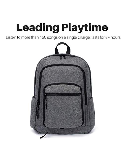 Bluetooth Speaker Backpack with 20-Watt Speakers & Subwoofer for Parties/Festivals/Beach/School. Rechargeable, Works with iPhone & Android(Gray, 2020 Edition)