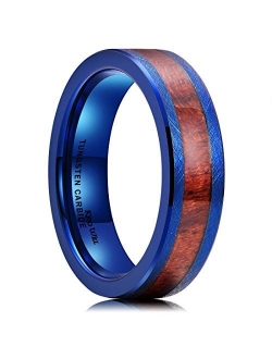 King Will Classic 6mm/8mm Tungsten Carbide Ring Wedding Band for Men Women Engagement Ring Comfort Fit