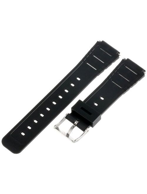 Timex Men's Q7B727 Resin Performance Sport 18mm Black Replacement Watchband