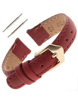 Gilden 10-14mm Water-Resistant Oilskin Leather Ladies Watch Strap MSW63