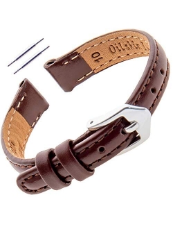 Gilden 10-14mm Water-Resistant Oilskin Leather Ladies Watch Strap MSW63