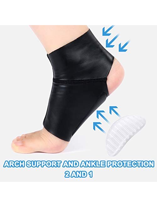 DOACT Arch Support Sleeve Brace for Women and Men, Compression Flat Foot Socks Lycra Cloth with Arch Support, Orthotic Insole Cushion, Plantar Fasciitis, Heel, Ankle, Arc