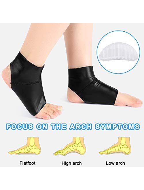 DOACT Arch Support Sleeve Brace for Women and Men, Compression Flat Foot Socks Lycra Cloth with Arch Support, Orthotic Insole Cushion, Plantar Fasciitis, Heel, Ankle, Arc