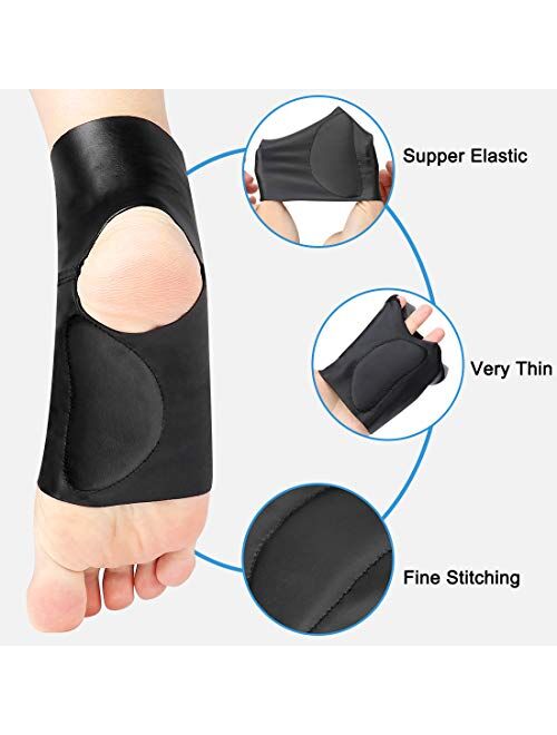 DOACT Arch Support Sleeve Brace for Women and Men, Compression Flat Foot Socks Lycra Cloth with Arch Support, Orthotic Insole Cushion, Plantar Fasciitis, Heel, Ankle, Arc