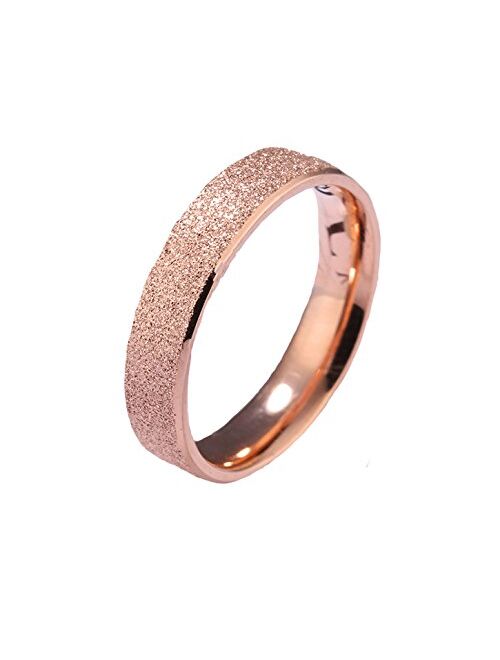 Yellow Chimes Dazzling Stardust Rose Gold Stainless Steel Ring for Girls & Women