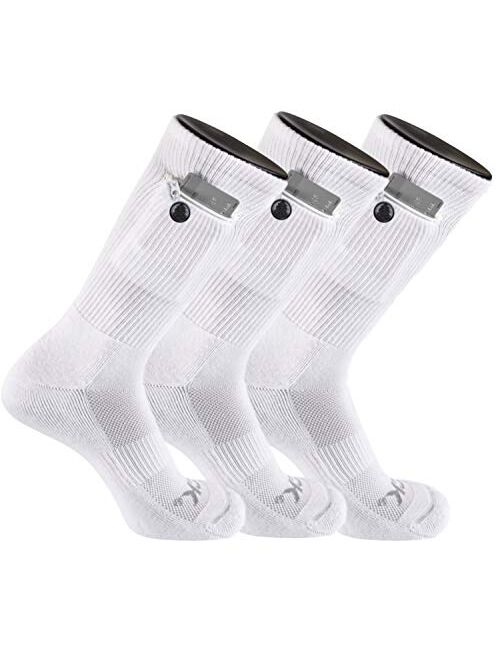 IQ TCK Performance Zip Pocket Crew Socks Stash & Dash Men Women