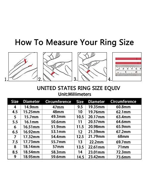 SOMEN TUNGSTEN 925 Sterling Silver Ring Infinity Knot Rings Eternity Wedding Band Size 4-11