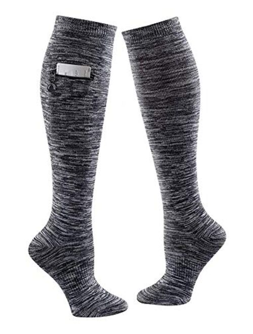 Knee High Women Socks w/Zip Pocket - Miss Zippy - from TCK Brands