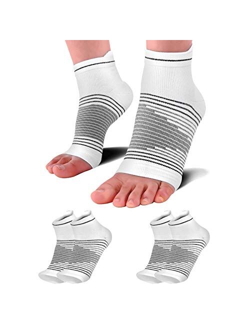 Plantar Fasciitis Socks(1/2/6 Pairs) for Achilles Tendonitis Relief, Best Compression Foot Sleeves with Arch Support for Plantar Fasciitis, Heel Pain, Foot & Ankle Suppor