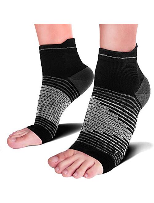 Plantar Fasciitis Socks(1/2/6 Pairs) for Achilles Tendonitis Relief, Best Compression Foot Sleeves with Arch Support for Plantar Fasciitis, Heel Pain, Foot & Ankle Suppor