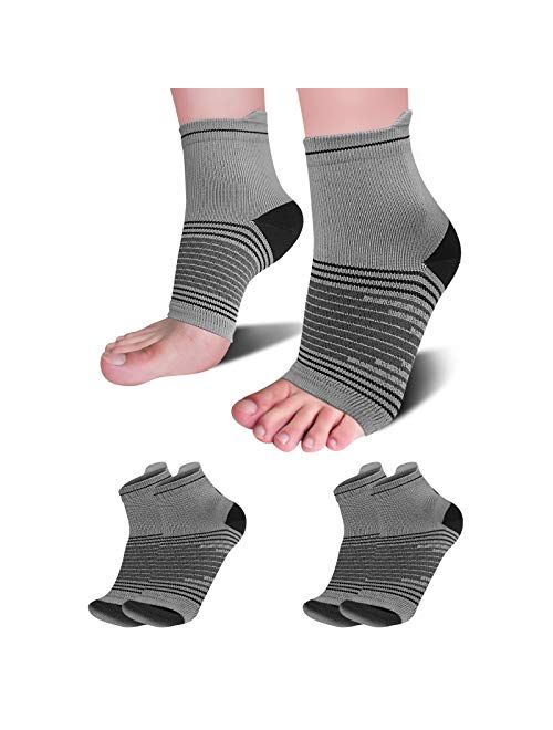 Plantar Fasciitis Socks(1/2/6 Pairs) for Achilles Tendonitis Relief, Best Compression Foot Sleeves with Arch Support for Plantar Fasciitis, Heel Pain, Foot & Ankle Suppor