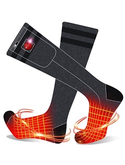 Upgraded Heated Socks Men Women Rechargeable Battery Powered Electric Warm Socks