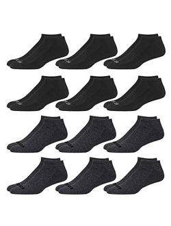 Men's Athletic Arch Compression Cushion Comfort Low Cut Socks (12 Pack)