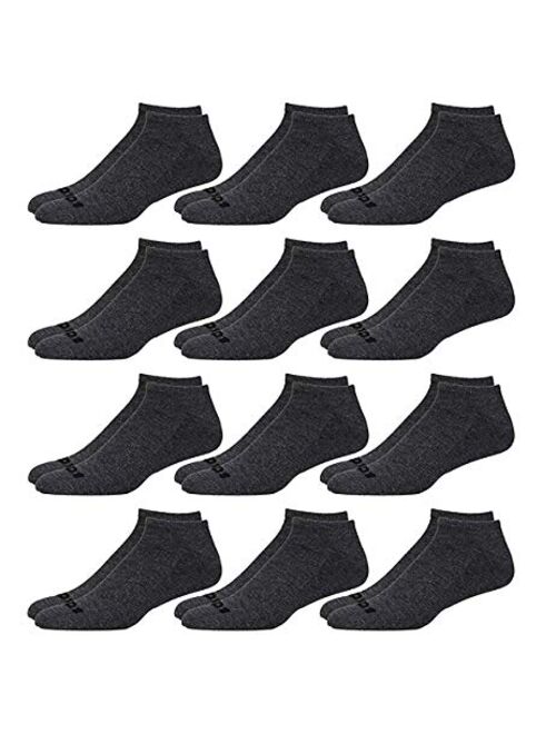 AND1 Men's Athletic Arch Compression Cushion Comfort Low Cut Socks (12 Pack)