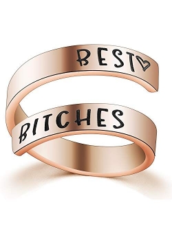 Inspirational Ring Stainless Steel Ring Jewelry Personalized Ring Birthday Graduation Gift for Women Teens Girls Boys