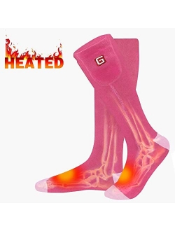 Rabbitroom Heated Socks Women Electric Battery Socks Thermal Insulated Socks for Arthritis, Winter Thick Warm Cotton Sox Heating Foot Warmer, Unisex & USA 6-13 Size