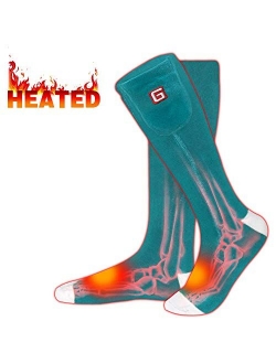 Rabbitroom Heated Socks Women Electric Battery Socks Thermal Insulated Socks for Arthritis, Winter Thick Warm Cotton Sox Heating Foot Warmer, Unisex & USA 6-13 Size