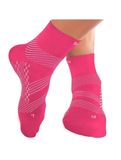 TechWare Pro Ankle Compression Socks-Plantar Fasciitis Socks & Foot Support. Achilles Tendonitis Brace & Arch Support for Heel Pain Relief. Injury Recovery & Prevention. 