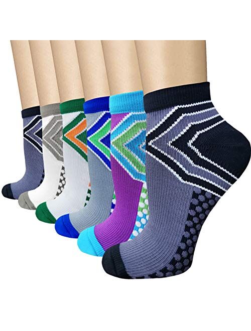 Copper Compression Socks Women and Men - Circulation Arch Support Plantar Fasciitis Ankle Socks For Athletic & Running