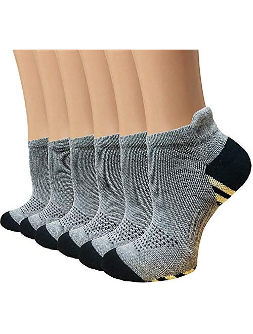 Copper Compression Socks Women and Men - Circulation Arch Support Plantar Fasciitis Ankle Socks For Athletic & Running