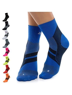 ZaTech Plantar Fasciitis Socks, Ankle Compression & Arch Support Socks, Seamless