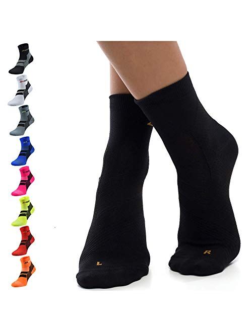 ZaTech Plantar Fasciitis Socks, Ankle Compression & Arch Support Socks, Seamless