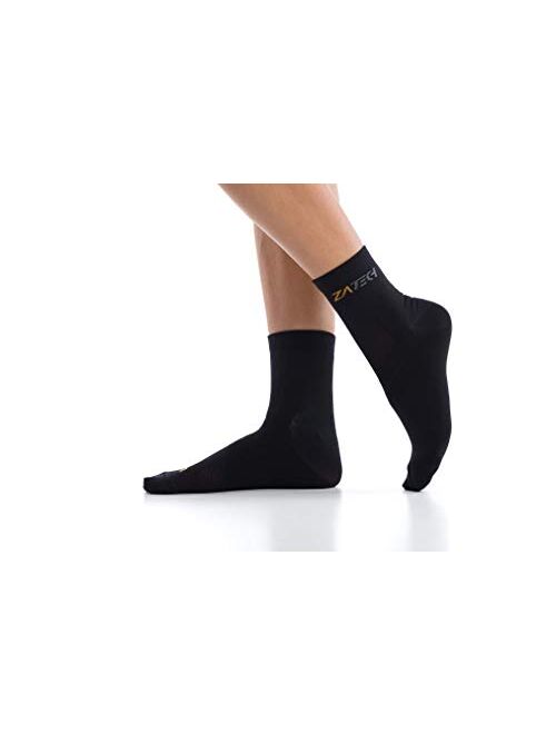 ZaTech Plantar Fasciitis Socks, Ankle Compression & Arch Support Socks, Seamless