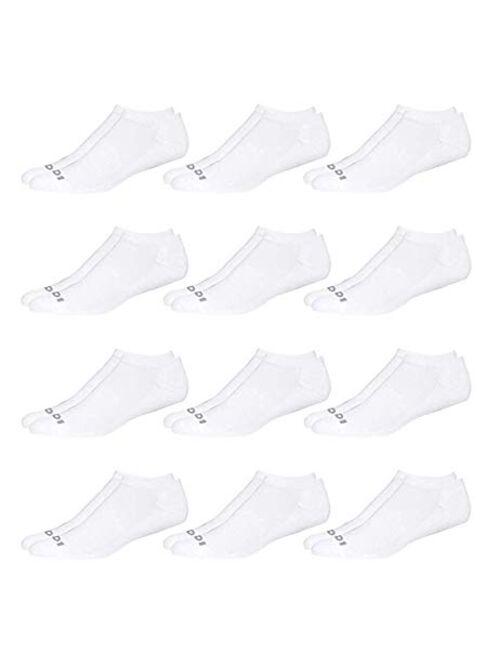 AND1 Men's Athletic Arch Compression Cushion Comfort No Show Socks (12 Pack)