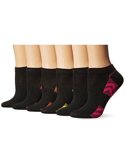 Fruit of the Loom womens 6-pack No Show With Arch Support Sock