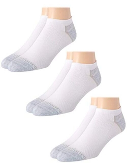 Men's 3 Pack Cushioned Moisture Wicking No Show Socks with Arch Support