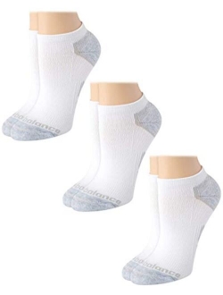 Women's 3 Pack Cushioned Moisture Wicking No Show Socks with Arch Support