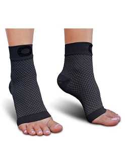 Plantar Fasciitis Socks with Arch Support for Men & Women - Best Ankle Compression Socks for Foot and Heel Pain Relief - Better Than Night Splint Brace, Orthotics, Insert