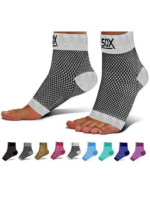 SB SOX Compression Foot Sleeves for Men & Women - BEST Plantar Fasciitis Socks for Plantar Fasciitis Pain Relief, Heel Pain, and Treatment for Everyday Use with Arch Supp