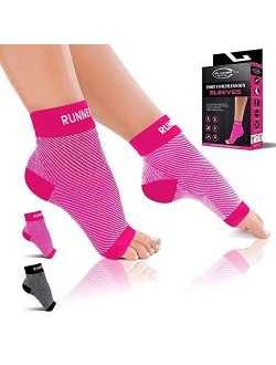 Runner FX Sports Nano Socks for Women Neuropathy - Nano Socks for Men Neuropathy - Plantar Fasciitis Socks with Arch Support, Ankle Compression Foot Sleeve, Nano socks fo