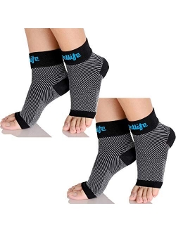 Dowellife Plantar Fasciitis Socks, Ankle Brace Compression Support Sleeves & Arch Support, Foot Compression Sleeves, Ease Swelling, Achilles Tendonitis, Heel Spur for Men