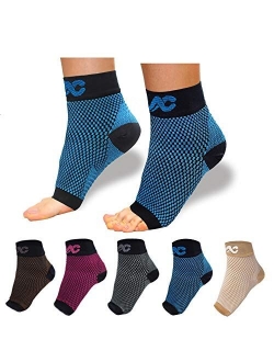 Compression Foot Sleeves for Men & Women - Best Plantar Fasciitis Socks for Plantar Fasciitis Pain Relief, Heel Pain, and Treatment for Everyday Use with Arch Support