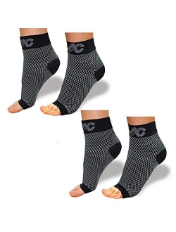 Compression Foot Sleeves for Men & Women - Best Plantar Fasciitis Socks for Plantar Fasciitis Pain Relief, Heel Pain, and Treatment for Everyday Use with Arch Support