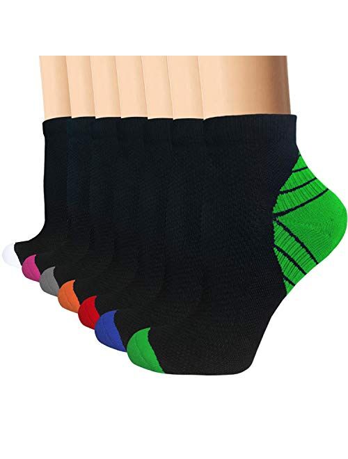 Compression Socks Plantar Fasciitis for Women Men - 8-15 mmHg Best for Athletic,Support,Flight Travel,Nurses,Hiking