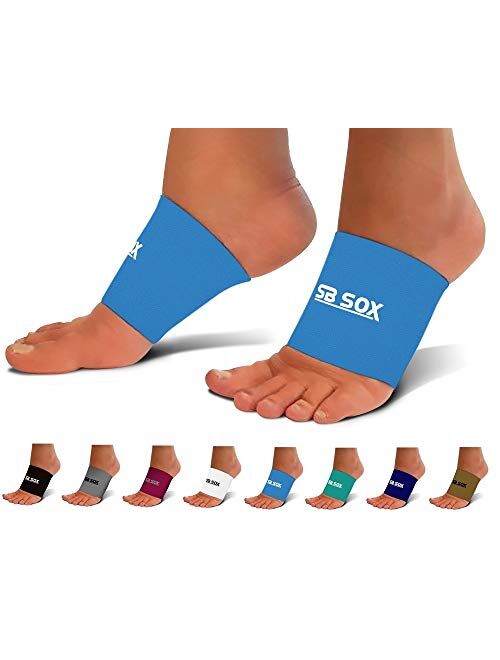 SB SOX Compression Arch Sleeves for Men & Women - Perfect Option to Our Plantar Fasciitis Socks - For Plantar Fasciitis Pain Relief and Treatment for Everyday Use with Ar