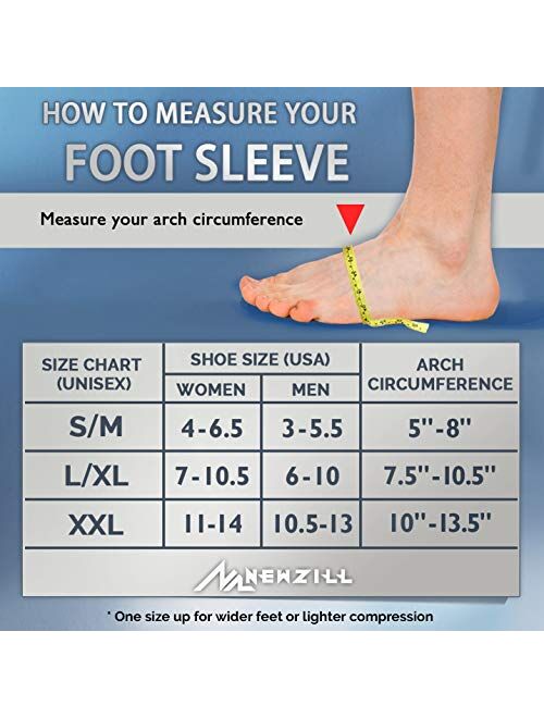 NEWZILL Plantar Fasciitis Socks with Arch Support, 24/7 Foot Care Compression Sleeve, Eases Swelling & Heel Spurs, Ankle Brace Support, Increases Circulation