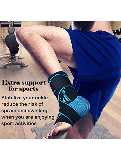 Plantar Fasciitis Compression Sock (1 Pair), Sport Ankle Brace & Achilles Tendon Sleeve with Arch Support & ,Foot Care for Eases Swelling,Pain Relief Heel Spurs