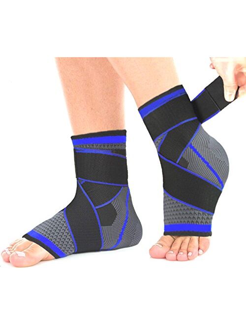 Plantar Fasciitis Compression Sock (1 Pair), Sport Ankle Brace & Achilles Tendon Sleeve with Arch Support & ,Foot Care for Eases Swelling,Pain Relief Heel Spurs