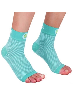 CAMBIVO Plantar Fasciitis Socks for Men & Women(2 Pairs) Compression Foot Sleeves Ankle Support for Relieves Achilles Tendonitis, Heel Spur Pain, and Reduces Swelling wit