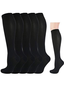 Graduated Medical, Nurse Compression Socks for Women&Men 20-30mmhg Knee High Sock