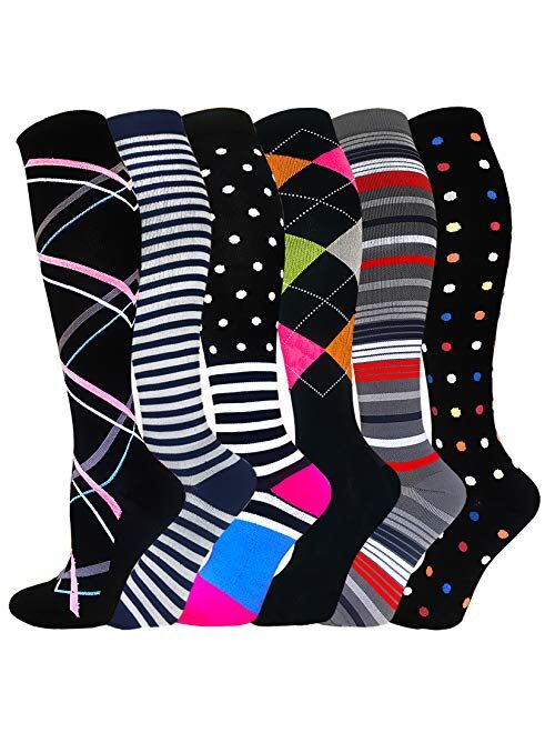 Graduated Medical, Nurse Compression Socks for Women&Men 20-30mmhg Knee High Sock