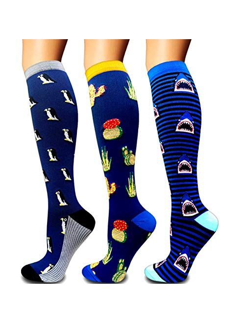 Compression Socks Women & Men 20-30mmHg - Best Support for Running,Sports,Hiking,Flight Travel,Circulation