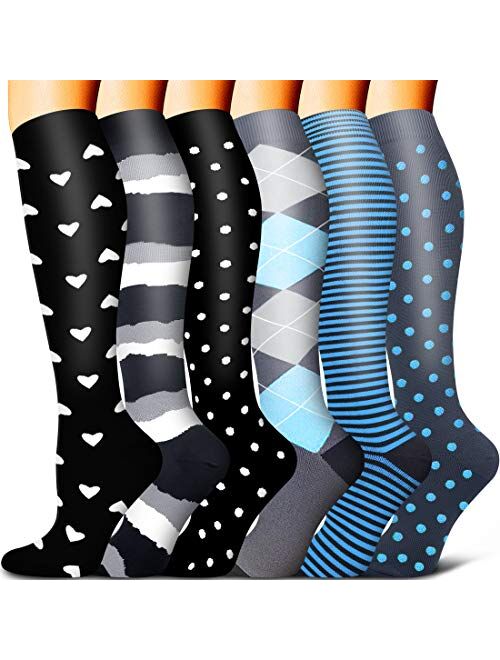 Copper Compression Socks - Compression Socks Women and Men - Best for Circulation, Medical, Running, Athletic, Nurse, Travel