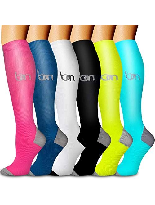 Copper Compression Socks Women & Men Circulation - Best for Running, Nursing, Hiking, Recovery, Flight & Travel Socks